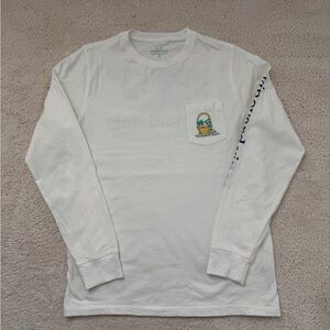 Boys size M (12-14) Vineyard Vines outlet Long Sleeve Tee with Easter whale